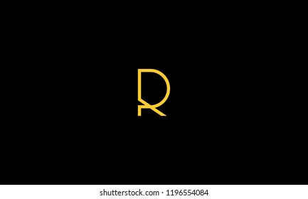 LETTER R LOGO WITH NEGATIVE SPACE EFFECT FOR LOGO DESIGN OR ILLUSTRATION USE