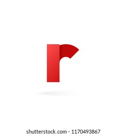 Letter R logo on white background