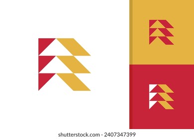 letter r logo roofing logo design icon vector template