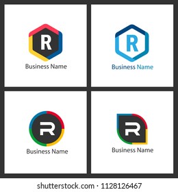 Letter R Logo Set Design