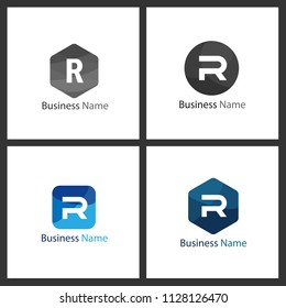 Letter R Logo Set Design