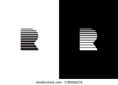 letter r logo sign vector eps