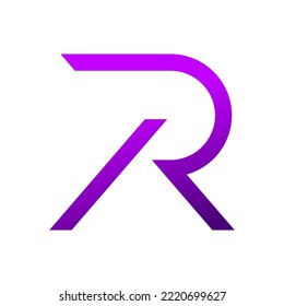 letter R logo , simple and clean