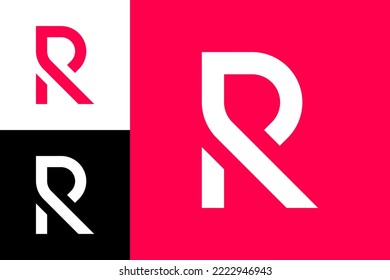 the letter R logo is simple and easy to remember
