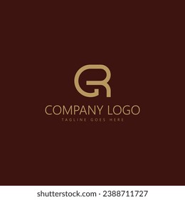 Letter R Logo with Simple and Elegant Color