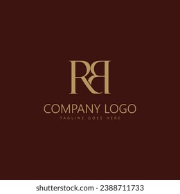 Letter R Logo with Simple and Elegant Color