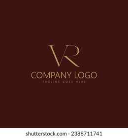 Letter R Logo with Simple and Elegant Color