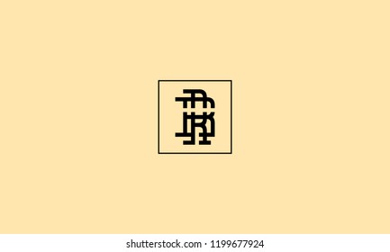 LETTER R LOGO WITH SQUARE FRAME AND NEGATIVE SPACE EFFECT FOR ILLUSTRATION OR LOGO DESIGN USE