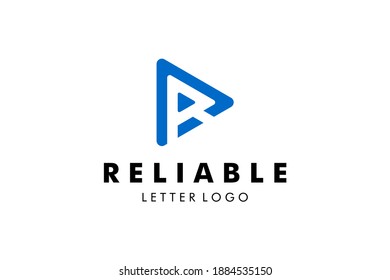 Letter R Logo : Suitable for Company Theme, Technology Theme, Initial Theme, Infographics and Other Graphic Related Assets.