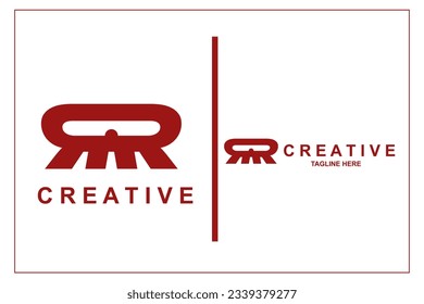 the letter R logo is suitable for use in any case, be it industry, business, etc