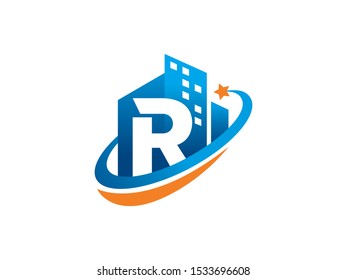 Letter R logo or symbol template design