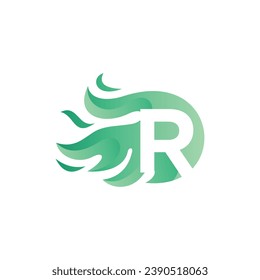 Diseño de logotipo o de plantilla de símbolo de la letra R