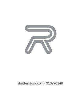 Letter R logo / symbol - vector icon