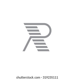 Letter R logo / symbol - vector icon