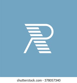 Letter R logo / symbol - vector icon