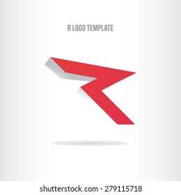 Letter R logo template