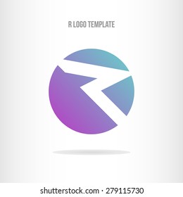 Letter R logo template