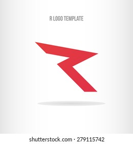 Letter R logo template