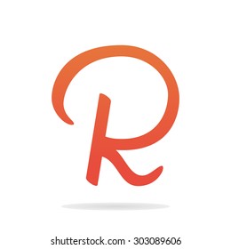 Letter R logo template