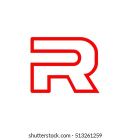 Letter R logo template