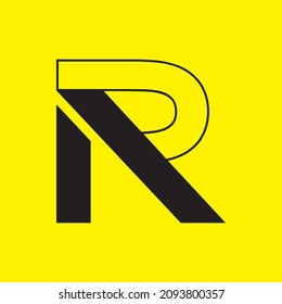 Letter R Logo Template Abstract Vector Illustration - lines Logotype Vector Design Template.