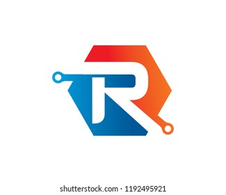 Letter R Logo Template Design Vector, Emblem, Concept Design, Creative Symbol, Icon
