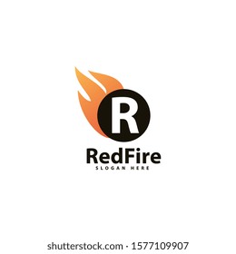 letter r logo template design vector illustration