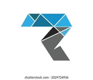 Ilustración del vector de diseño de plantillas de logotipo de carta R.