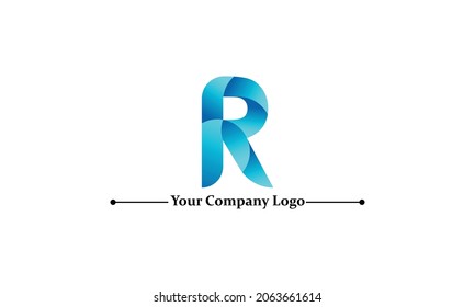 Letter R Logo Template Design Vector Illustration.