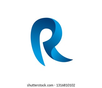 Letter R Logo Template, Icon, Symbol - Vector