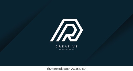 Letter R logo template for initial company or person Premium Vector part 1