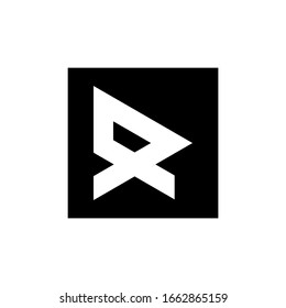 Vektorillustration mit Buchstabe R Logo Vorlage