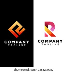 letter R logo template for your company