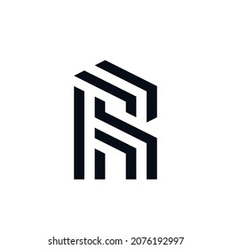 Letter R logo. Typographic icon isolated on light background. Alphabet initial monogram. Uppercase character sign. Modern design, geometric lettering symbol. Web, tech, corporate style.