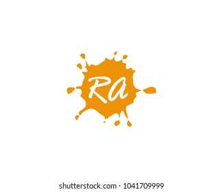 Letter R and A logo vector