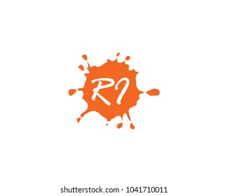 Letter R and I logo vector