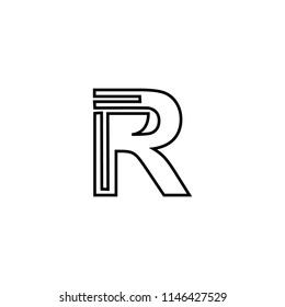 letter r logo vector