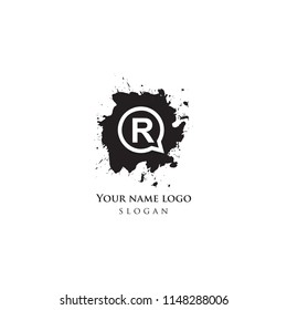letter r logo vector
