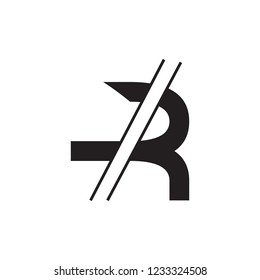 letter R logo vector