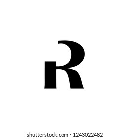 letter R logo vector