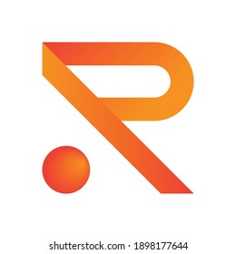 The letter r logo vector