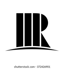 letter r logo vector.