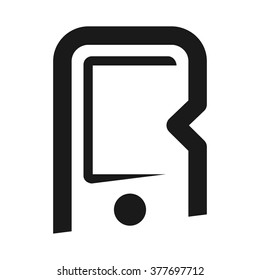 letter R logo vector.