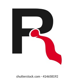 letter R logo vector.