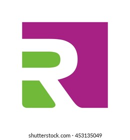 letter R logo vector.