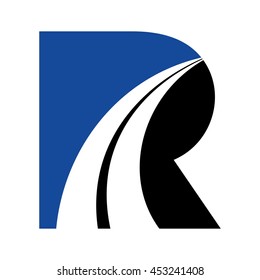 letter R logo vector.