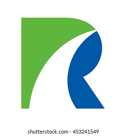 letter R logo vector.