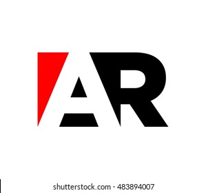 letter A and R logo vector