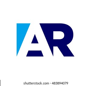 letter A and R logo vector