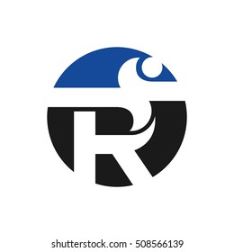 letter R logo vector